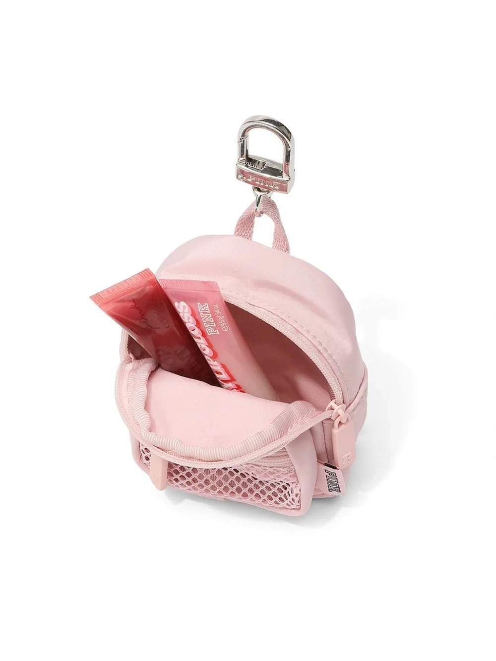 Victoria’s Secret Pink Mini Pink Backpack Keychain Pouch Charm